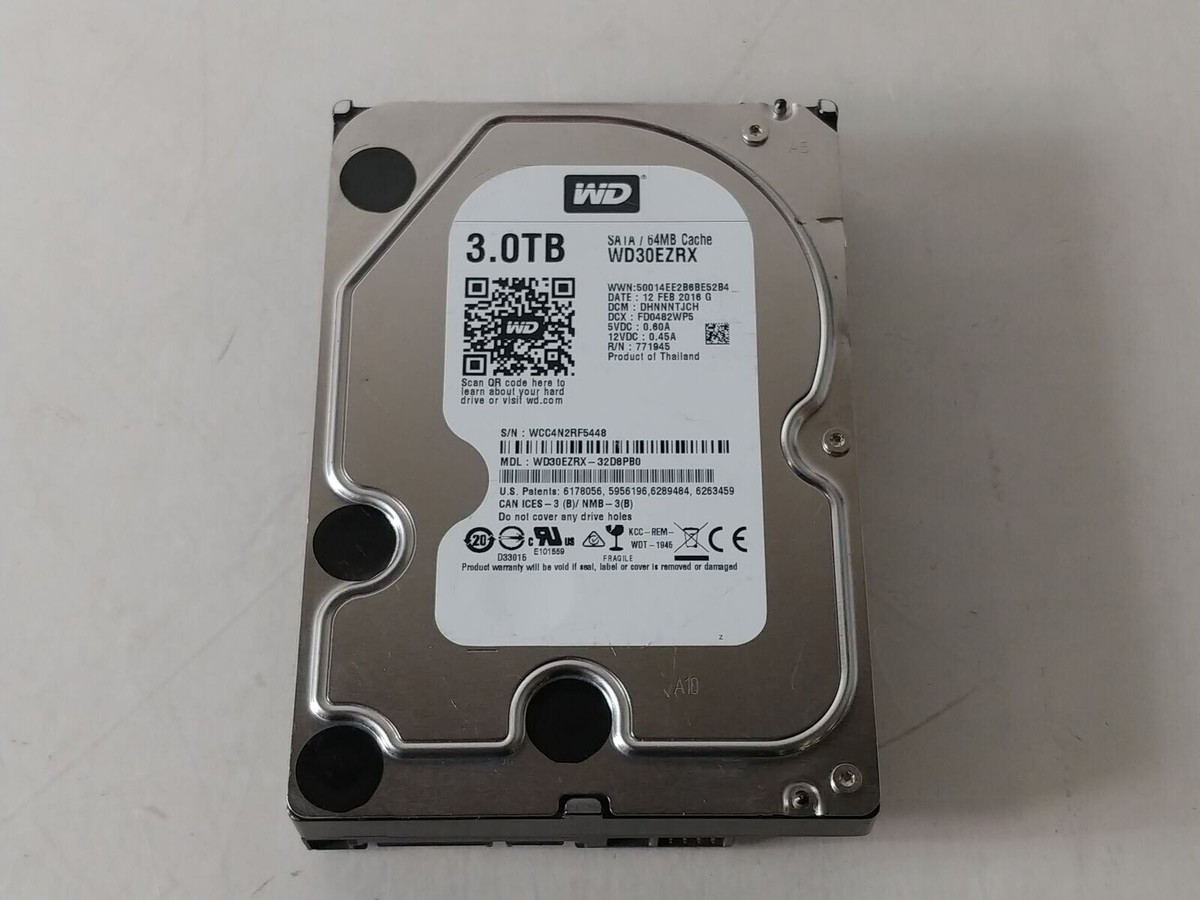 Western Digital WD Green WD30EZRX 3 TB SATA III 3.5 in Desktop