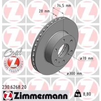 Zimmermann 2X Bremsscheibe Vorne Ø300 Mm InnenbelüFtet FüR Iveco Daily V
