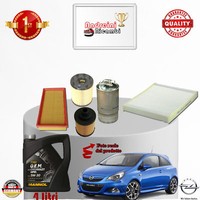 Inspektionskit Filter + ÖL opel Corsa D 1.3 Cdti 55KW 75CV Von 2014->