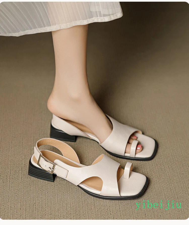 Women's Casual Clip Top Slingback Sandals Comforts Low Heel Cut Out Summer Shoes - Image 2 of 4