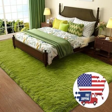 Alfombras peludas para mesita de noche de interior para bebés y niñas, 4x6, US