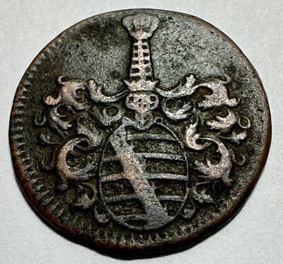 1746 German States Duchy Of Saxe-Gotha-Altenburg 1 1/2 Pfennig