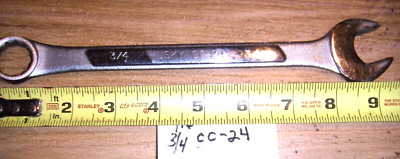 HUSKY LONG 3/4'' CHORMED COMBO 12 PT WRENCH   #CC-24 EX. COND USA