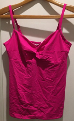 Lascana Women s 36 B Swimsuit Tankini Top hot pink swim bathing suit