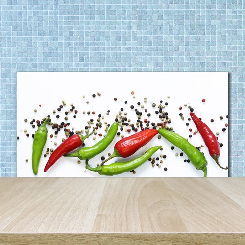 Panneau Décoratif Cuisine Sur Verre Tulup - 100x50 Cm - Design Maki - Neuf