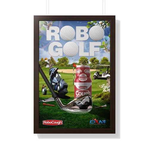 Robocough ROBOGOLF Framed Vertical Poster - Picture 9 of 10