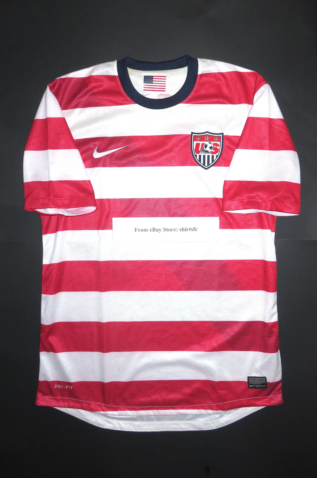 2012-2013 Nike Authentic USA USMNT Waldo Soccer Jersey Shirt Kit Medium M
