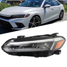For Honda Civic Sport Touring 2022-2023 Driver Side Headlight Clear LED Left