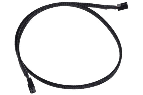 Phobya 4Pin PWM Stecker auf Stecker 60cm - Schwarz - 第 1/2 張圖片