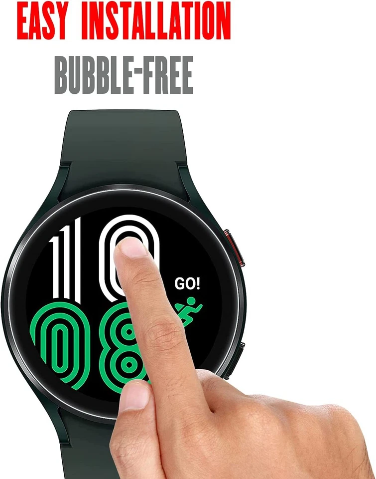 2x Vetro Temperato per Samsung Watch 4 5 6 7 FE 40/41/42/44/45mm Protezione Schermo - Immagine 3 di 4