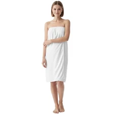 Women's Spa Wrap - Stretch Cotton Terry Shower Bath Facial Long Robe AG12 x1