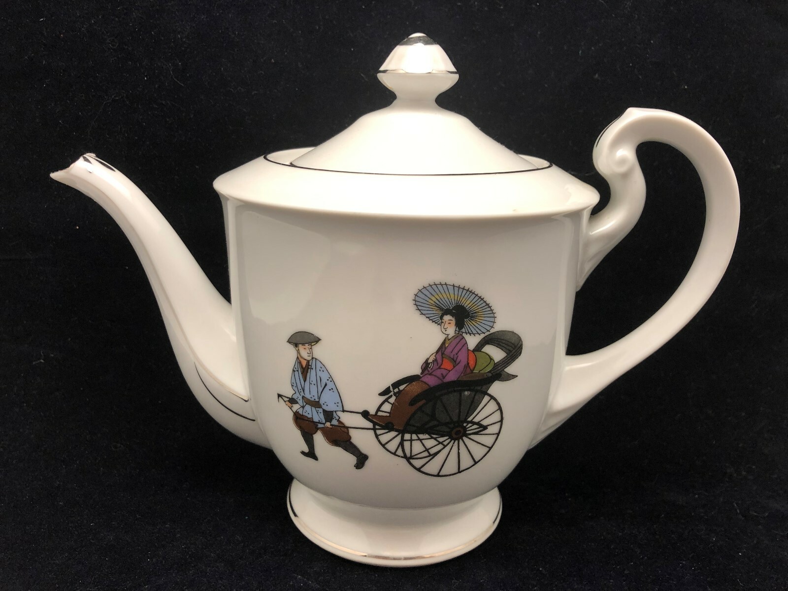 VTG Hakusan Japanese Bone China Tea Set SNACK PLATES, CUPS & TEA SET