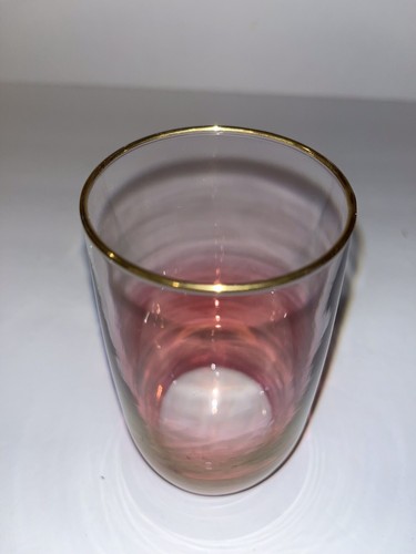 Vintage MCM Blendo Cranberry Glass Pitcher and 6 Glasses Set West Virginia Glass - Picture 16 of 17