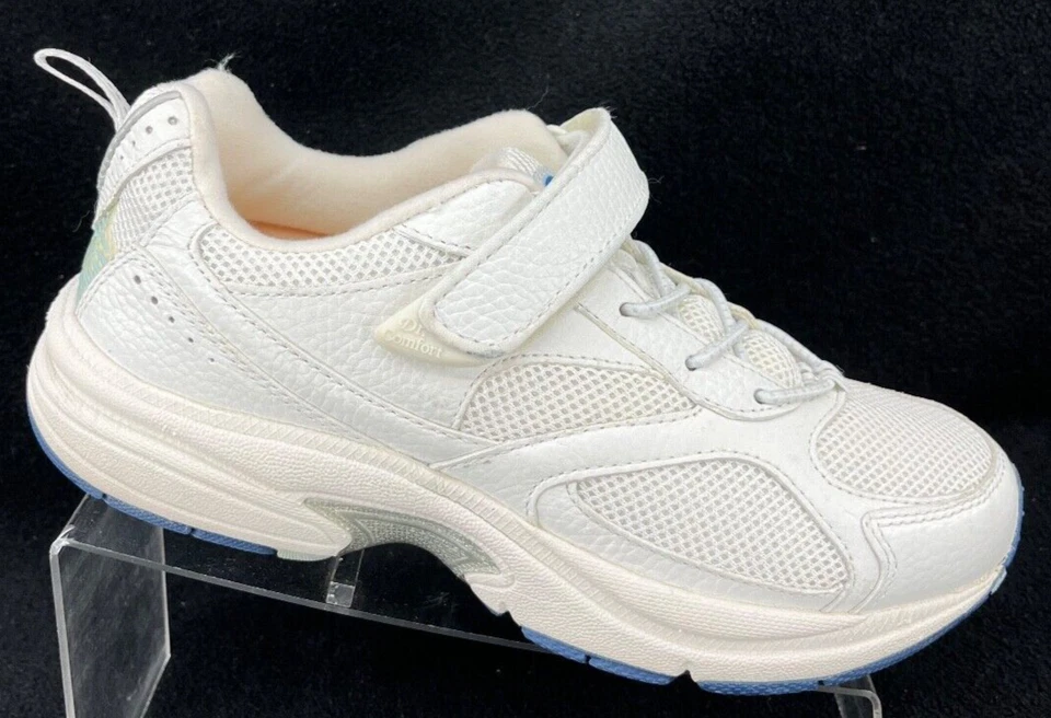 Dr. Comfort Victory  3440 White One Strap Walking Sneaker Shoes Women's 7.5 M - Image 2 of 4