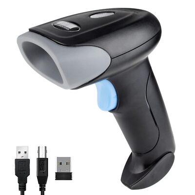 Escaner Lector De Codigo De Barras 2D QR 1D Laser Inalambrico Bluetooth / 2.4G