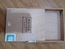 N.A.T.S.A. Double Corona Sampler Wooden Cigar Box Beautiful Used Empty