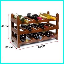 BOTELLERO IMPILABILE PORTABOTTIGLIE PORTA 15 BOTTIGLIE VINO LIQUORI IN PLASTICA 