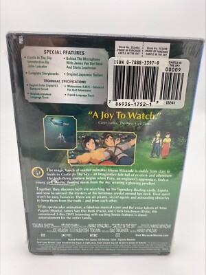 Castle in the Sky (DVD, 2003, 2-Disc Set) 786936175219| eBay