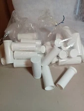 White Plastic 36 Unused  Makeup Lip Gloss Balm Tubes