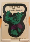 Vintage Topps 1974 1975 Marvel Comic Book Heroes Hulk-1 Sticker Card
