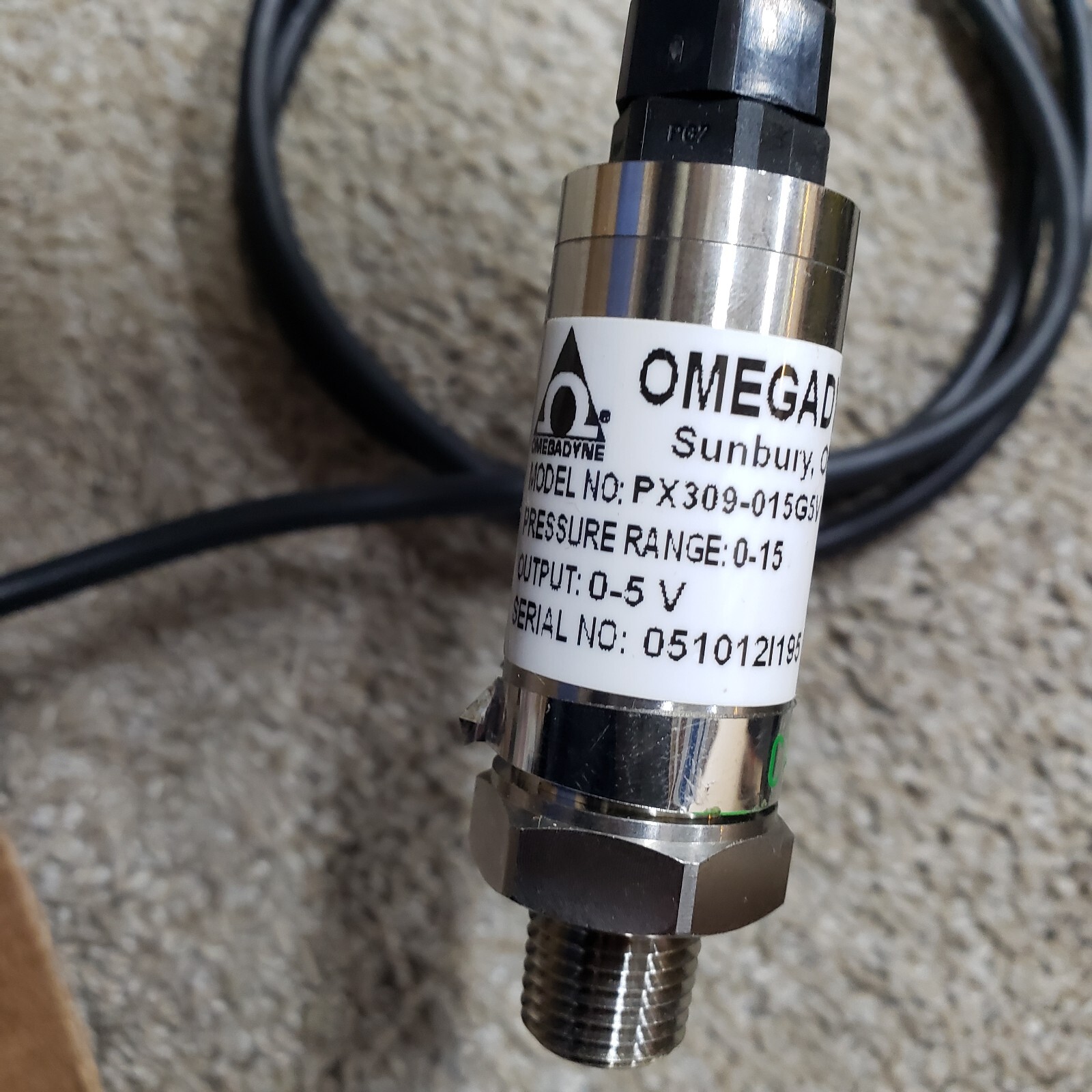 NEW Omega Pressure Sensor Transducer 015 PSIG / 05V PX309015G5V eBay