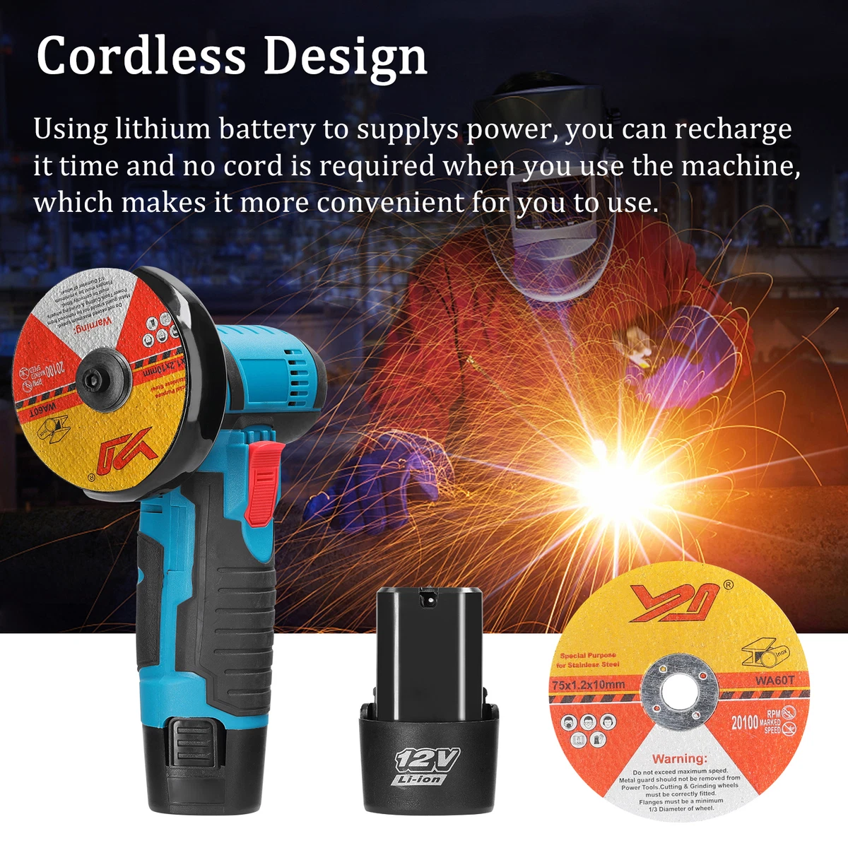 Rechargeable grinder machine hot sale