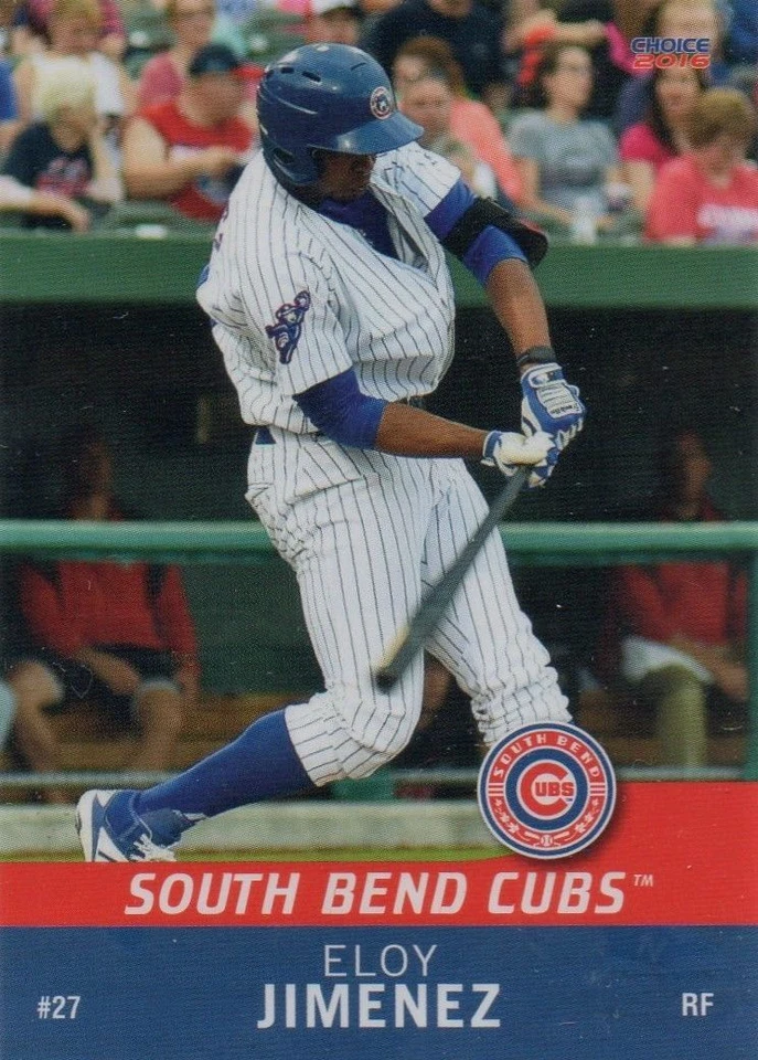 Lote de 10 unidades Eloy Jimenez 2016 South Bend Cubs White Sox Top Prospect Rookies - Imagem 4 de 4