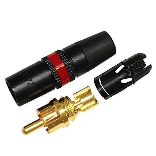 Amphenol Gold Plated RCA Connectors 1.5 Foot RCA Cable Pair - Gotham GAC-4/1 Star-Quad With Amphenol Connectors High-end Audio Cables