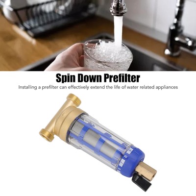 Whole House Spin Down Sediment Water Filter Refined Copper Head Spin  Down