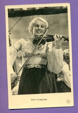 DORIT KREYSLER  # 2079 WITH VIOLIN VINTAGE PHOTO PC. PUBLISHER LATVIA 2934