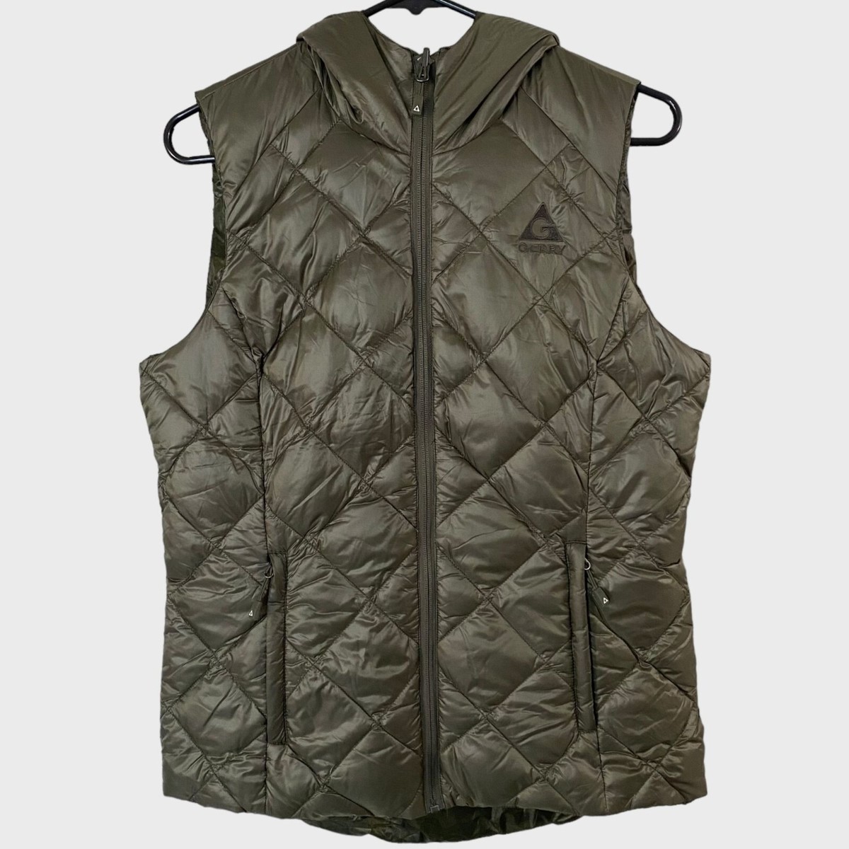 ジャケット・アウター argue FOODIE OVER DOWN VEST/OLIVE GRAY Fall And Forever Hooded Puffer Vest – VICI