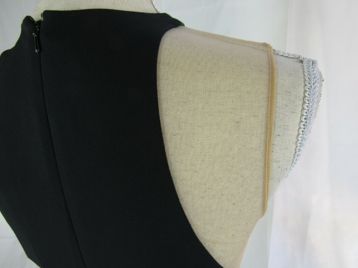 Stella McCartney Sleeveless Illusion Dress Green/Black NWT Stella McCartney Sleeveless Illusion Dress Green/Black NWT