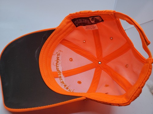 Vintage Sherwin Williams Orange adjustable Hat Cap Hunting Deer X1 - Picture 9 of 9