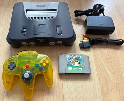 Nintendo 64 N64 Konsole komplett komplett mit Super Mario 64, Ready2Play! Sehr guter Zustand Pal
