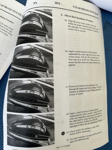 2022 -2025 Lexus NX NX250 NX350 NX450 Body Paint Protective Film PPF HOOD FENDER - Foto 7 di 10
