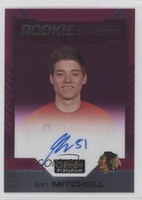2020-21 O-Pee-Chee Platinum Rookie Matte Pink 92/99 Ian Mitchell #R-IM Auto 0z3p