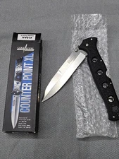 Cold Steel Counter Point XL Folding Knife 6" AUS-10A Steel Blade Griv-Ex Handle