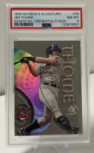 1999 Skybox E-X Century Essential Credentials Now #35 Jim Thome 34/35 PSA 8 HOF