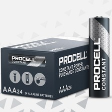 24pc Duracell PROCELL Constant Power PC2400 1.5V AAA Everyday Alkaline Batteries