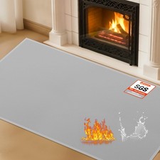 Hearth Rugs for Fireplaces Fire Resistant, 48 x 28 x 0.04 inch Fireproof Fire...