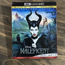 Maleficent 4K Ultra HD  Blu-ray  Digital with Slipcover Sealed New
