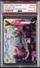 2020 TOPPS CHROME ROOKIE AUTOS REFRACTOR #RAZG ZAC GALLEN 136/499 PSA 10 AUTO