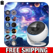 Adjustable Galaxy Star Projector with 13 Films - Perfect for Relaxation & Fun