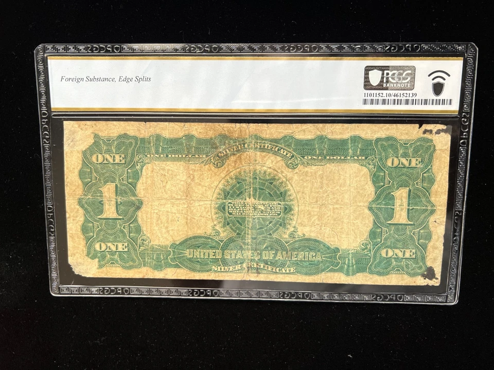 1899 $1 SILVER CERTIFICATE STAR NOTE FR.236* BLACK EAGLE PCGS 10 Speelman White - Image 2 of 2
