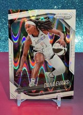 2025 Panini Prizm WNBA Dana Evans #33 Las Vegas Aces Basketball White Seismic.
