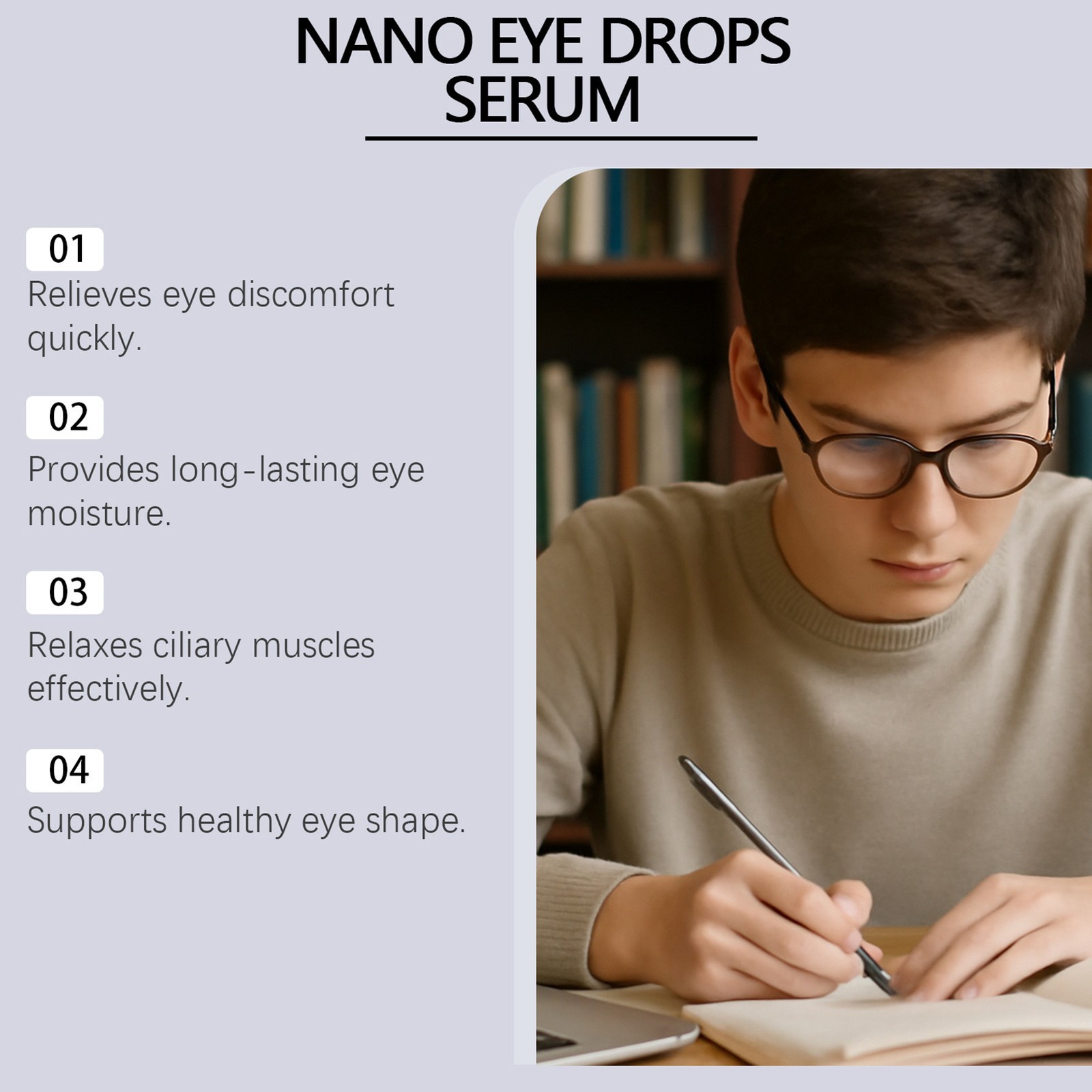 OptiFusion Nano Eye Drops Serum Essence 30ML Gentle Care Liquid Eyes Relief