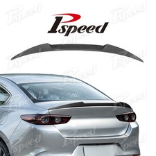 For 2019-2024 2025 2026 Mazda 3 Sedan Carbon Look Abs Rear Trunk Spoiler Wing For 2019-2024 2025 2026 Mazda 3 Sedan Carbon Look Abs Rear Trunk Spoiler Wing