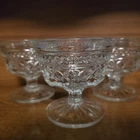Vintage Wexford Glass Desert, Sundae, Ice cream Dish Set Of 4