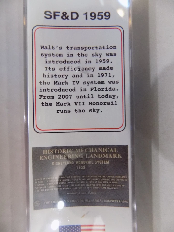 Disneyland & Santa Fe RR Monorail Flatcar N Scale Ltd Ed Lowell Smith NOS RARE - Image 4 of 4