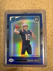 2024 Panini Donruss Optic - Rated Rookie Drake Maye #229 Blue Prizm /199 (RC)